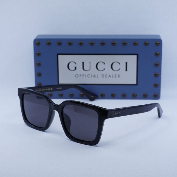 Final Price! Gucci GG1582SK 001 Black Grey Sunglasses - Picture 1 of 10